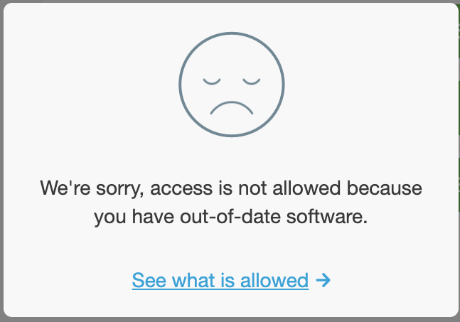outdated software